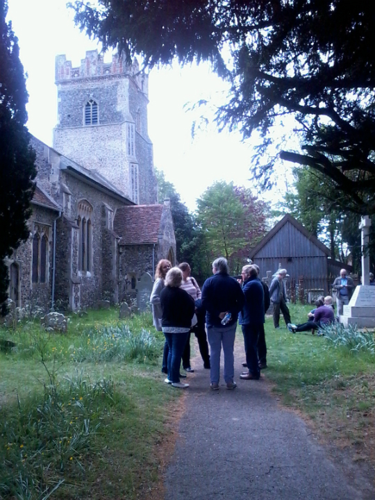 Listening to the SE District Striking Competition at Bredfield.