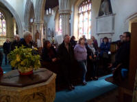 Gathered at Sproughton for the draw for the South-East District Striking Competition.