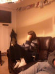Susanne being less keen to be pictured...