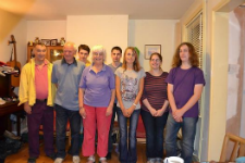 Band that rang in the 300th peal on the bells at The Wolery.