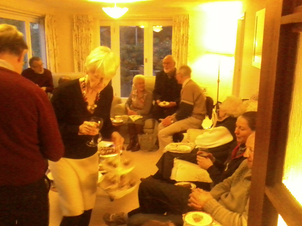 Woodbridge Ringers Gathered at Bruce & Gill Wakefield's home.
