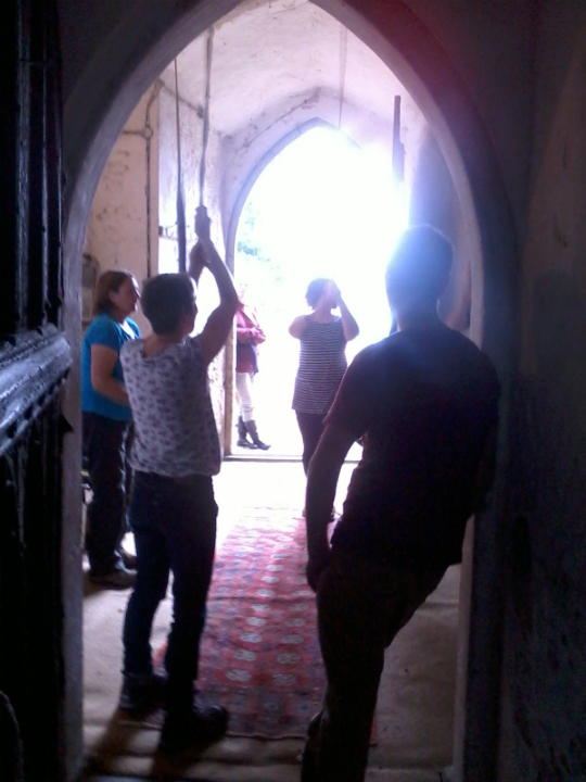 Ringing at Wickham Skeith on the Guild Social.