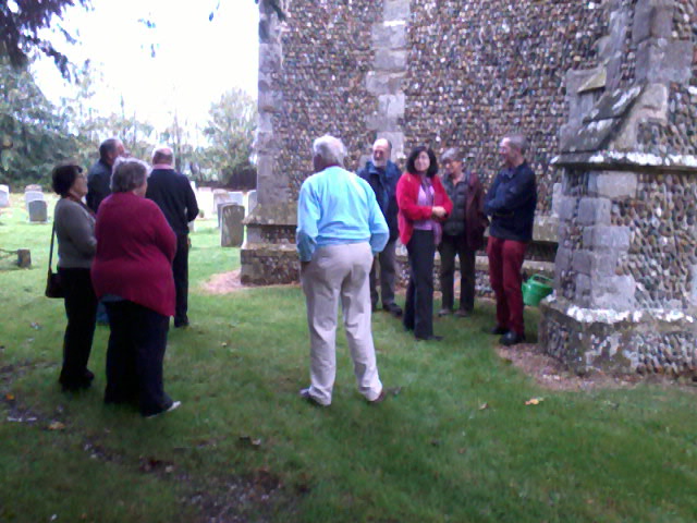 Gathered outside Greenstead Green.